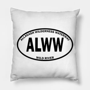 Allagash Wilderness Waterway Wild River oval Pillow