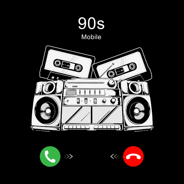 90s are Calling by Printadorable