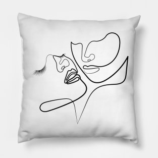 Let The Dance Of Souls Begin | One Line Drawing | One Line Art | Minimal | Minimalist Pillow