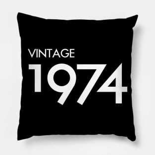 Vintage 1974 Gift 46th Birthday Party Pillow