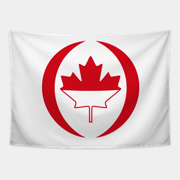 Indonesian Canadian Multinational Patriot Flag Series Tapestry by Village Values