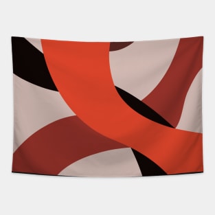 Wavy Line Pattern - Hot Tapestry