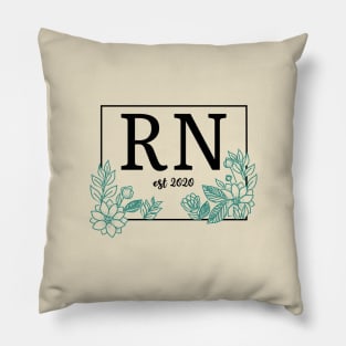 regisered nurse 2020 RN est 2020,nurse graduation gift for nurse Pillow