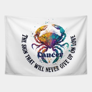 Zodiac Signa Cancer - The sign that will never give up on love Tapestry