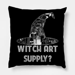 Witch Hat Art Supply Pillow