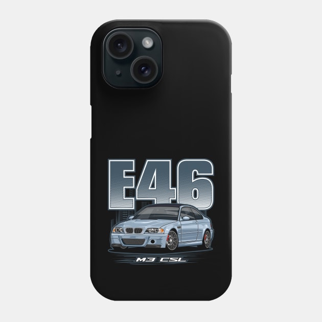 E46 M3 CSL Phone Case by WINdesign