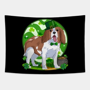 Cavalier King Charles Spaniel St Patricks Day Leprechaun Tapestry