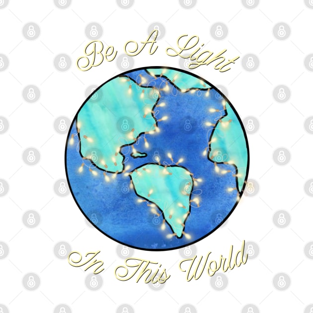 Watercolor light world teeshirt by Creative Concept Designs