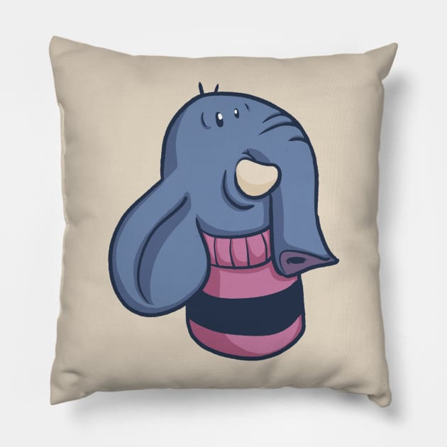 What the Hell-ephant!? Pillow by MBGraphiX