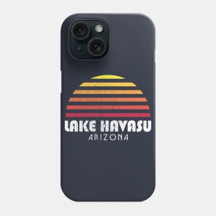 Lake Havasu Retro Vintage Style Distressed Sunset Phone Case