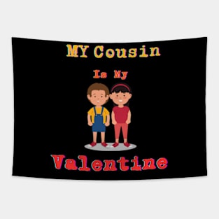 Cousin Connection Tee: Celebrate the Bond of Family and Love this Valentine's Day Tapestry