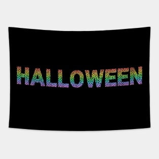 Halloween Rainbow Leopaerd Tapestry