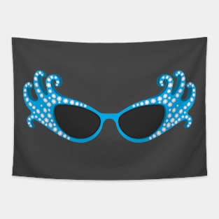 Cyan Glasses Edna Tapestry