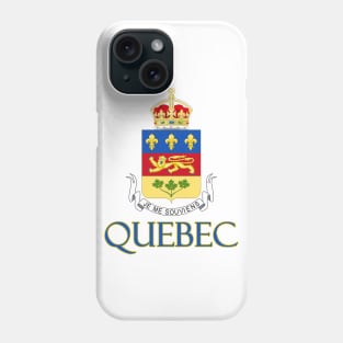 Quebec, Canada - Coat of Arms Design Phone Case