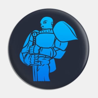 Knight Paladin (Sky): A Fantasy Design Pin