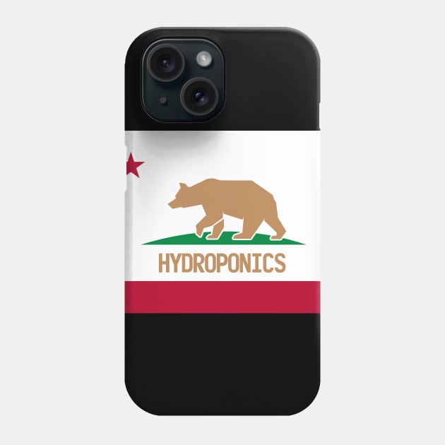 Califonia Flag Hydroponics Farming Farmer Phone Case by MeatMan