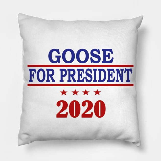 Goose for President Pillow by jmtaylor