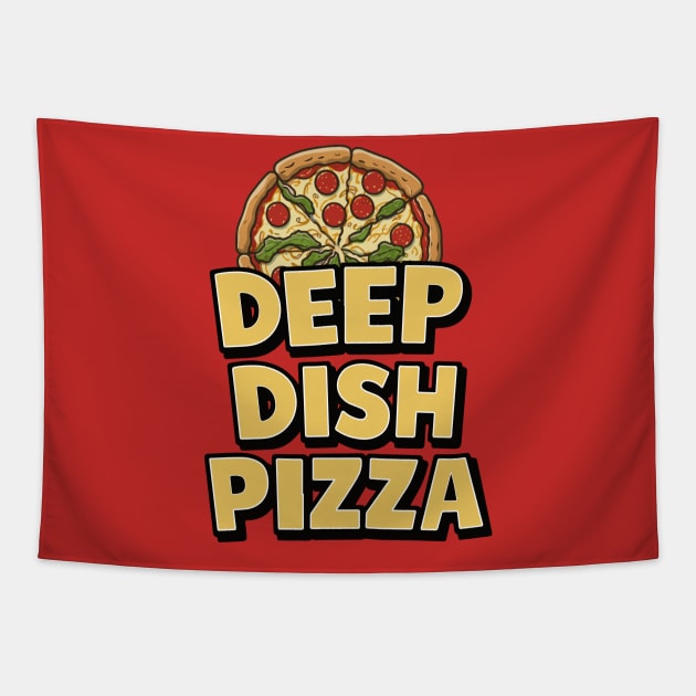 National Deep Dish Pizza Day – April Tapestry by irfankokabi