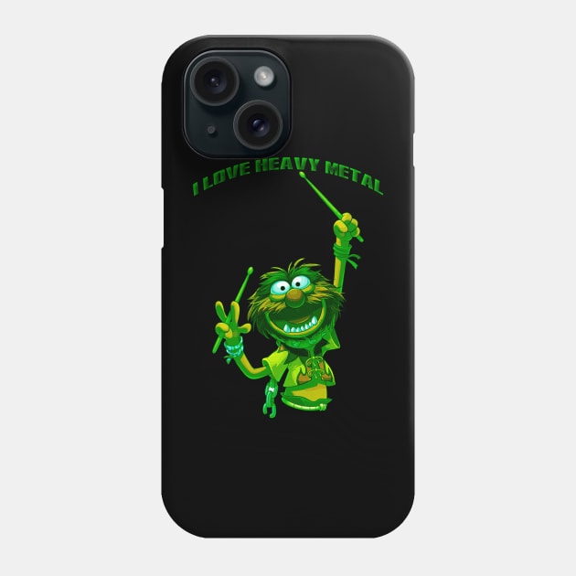 I love Heavy Metal Phone Case by w.d.roswell