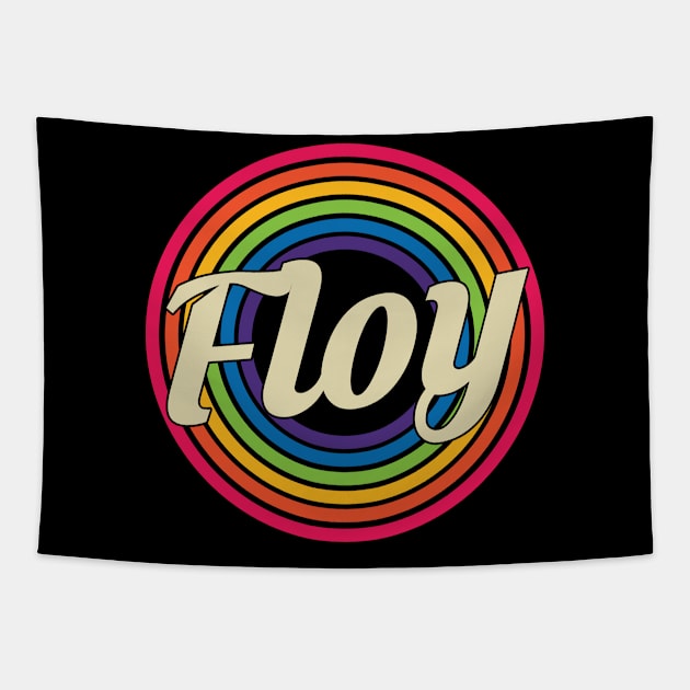Floy - Retro Rainbow Style Tapestry by MaydenArt