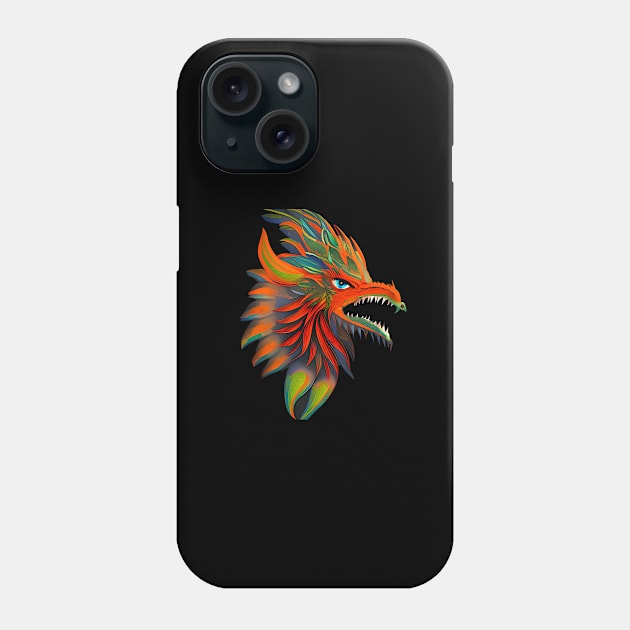 Feathered Serpent Dragon Phone Case by Dragynrain