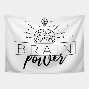 Brain Power Typography Tapestry