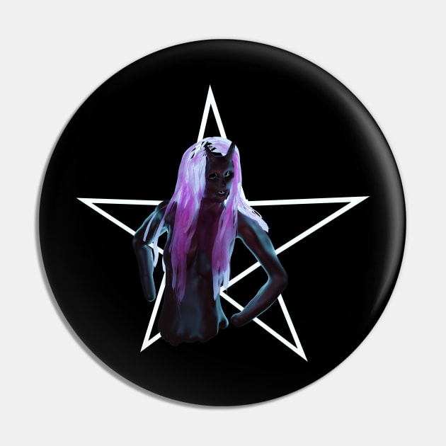 Demon Woman Pin by occultfx