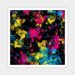 CMYK Graffiti Clouds Magnet