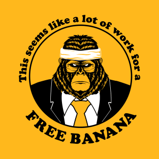 Business Gorilla Running for a Banana T-Shirt