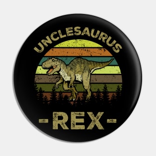 Unclesaurus T Rex Dinosaur Uncle Saurus Family Matching Pin