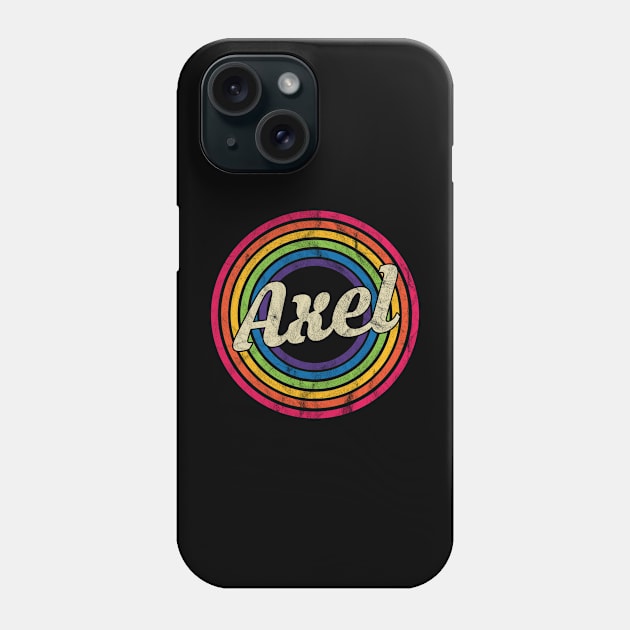 Axel - Retro Rainbow Faded-Style Phone Case by MaydenArt