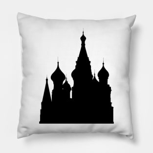 Russia - Cathedral (Black) _027 Pillow