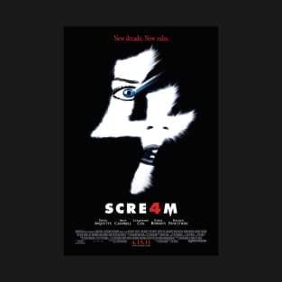 Scream 4 Movie Poster T-Shirt