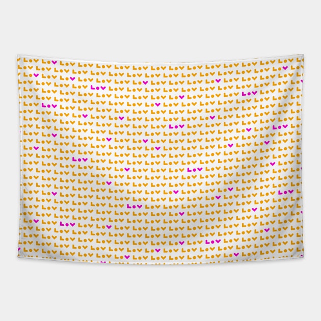 LOV pattern, version one Tapestry by kindsouldesign