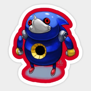 Metal Sonic icon Sticker for Sale by DanielCostaart