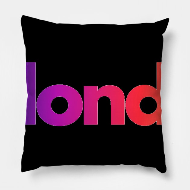 Blonde-Frank Ocean Pillow by kellynicmac