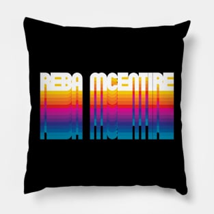 Retro Reba Proud Personalized Name Gift Retro Rainbow Style Pillow