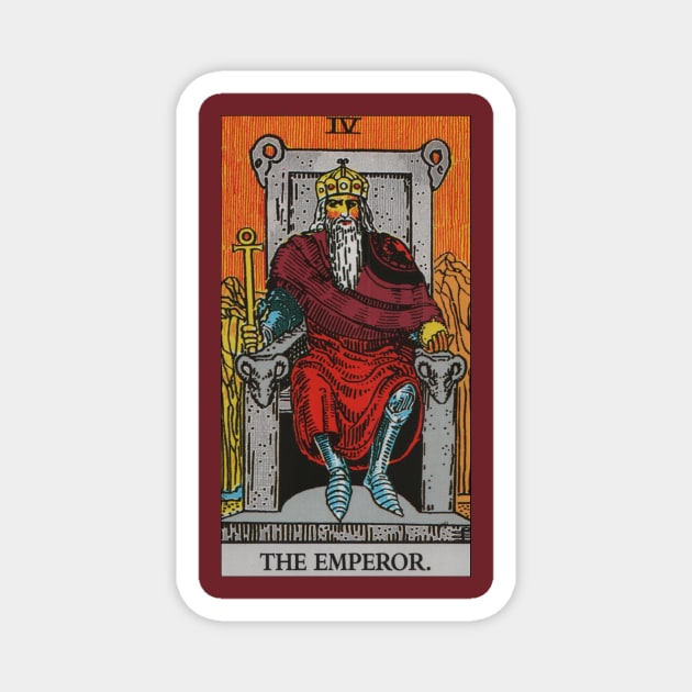 The Emperor Tarot Card Magnet by Star Scrunch