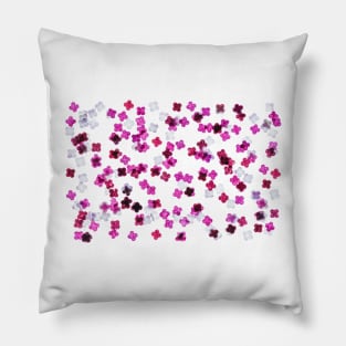 Flower pink petals isolated on white background Pillow