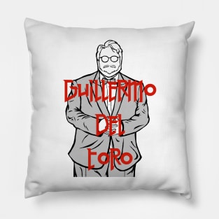 Guillermo Del Toro portrait Pillow
