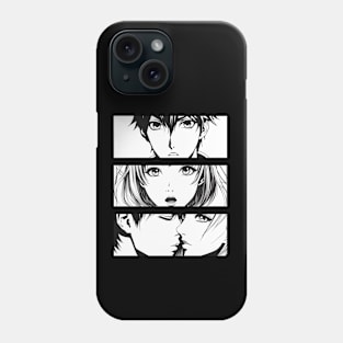 A Couple Meet Up Anime Eyes Phone Case