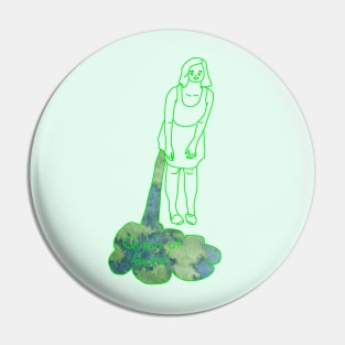 Queen of Farts Pin