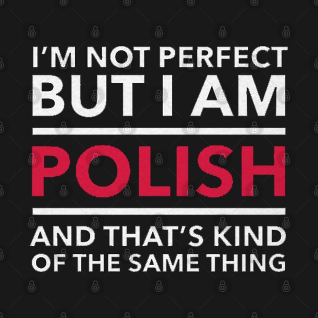 i am not perfect but i am polish by logoeagle