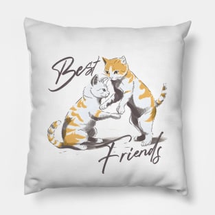 Best Cat Friend Pillow