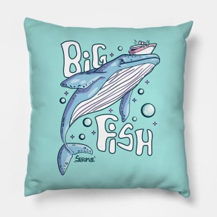 Big Fish metaphor Whale caught boat Pillow