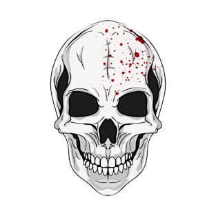 Halloween Fun - Bloody Skull T-Shirt