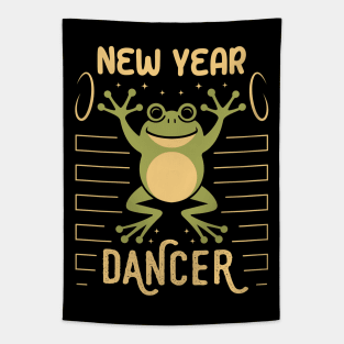 New Year Frog Dancer Tapestry