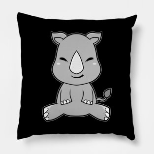 Cute Baby Rhino Pillow