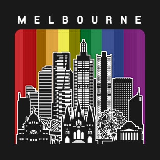 Melbourne LGBT Rainbow Flag T-Shirt