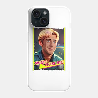 movie 2023 Ryan Gosling graphic illustration design by ironpalette Phone Case
